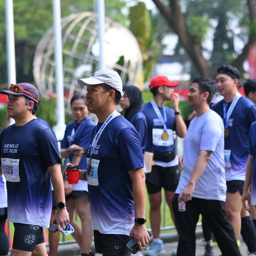 Race photo from KEMLU RUN 2026