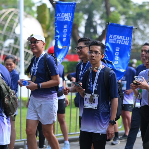 Race photo from KEMLU RUN 2026