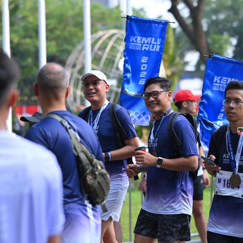 Race photo from KEMLU RUN 2026