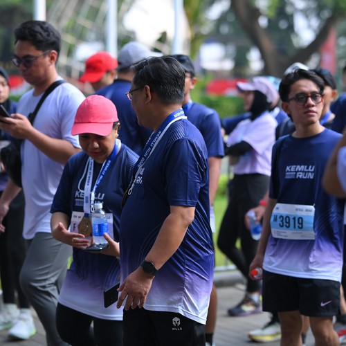 Race photo from KEMLU RUN 2026
