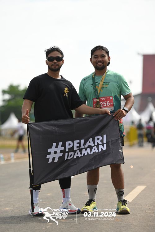 Race photo from Arutmin Borneo Run 2024