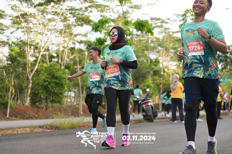 Race photo from Arutmin Borneo Run 2024