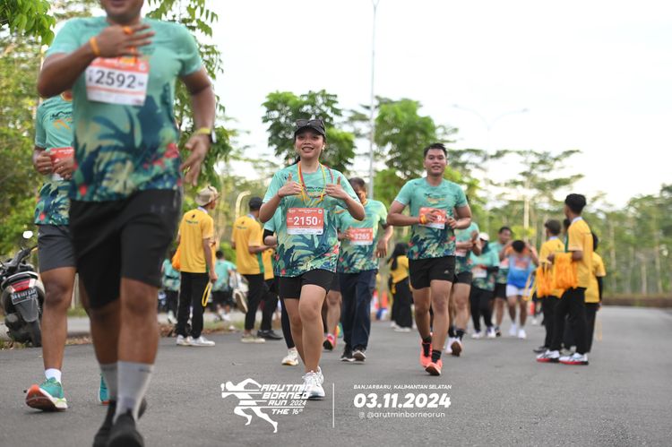 Race photo from Arutmin Borneo Run 2024