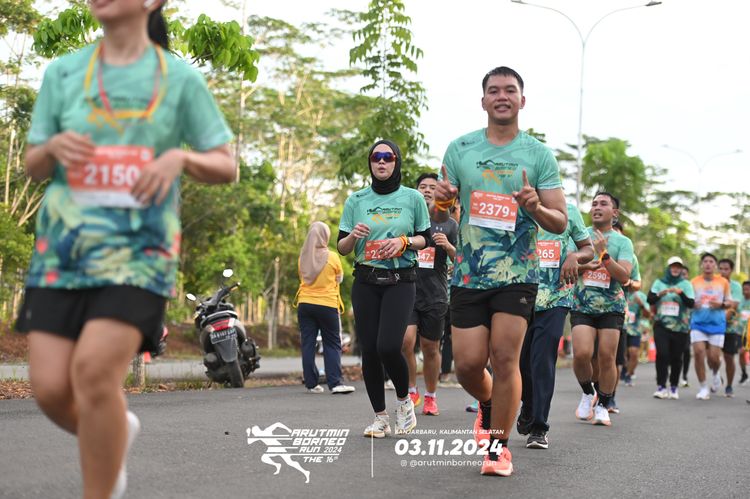 Race photo from Arutmin Borneo Run 2024