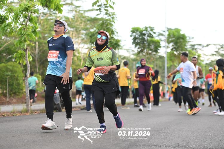 Race photo from Arutmin Borneo Run 2024