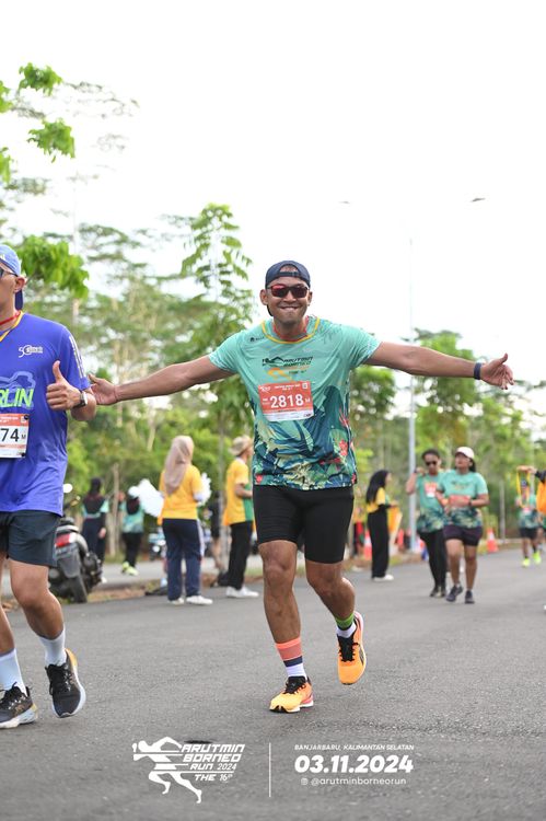 Race photo from Arutmin Borneo Run 2024