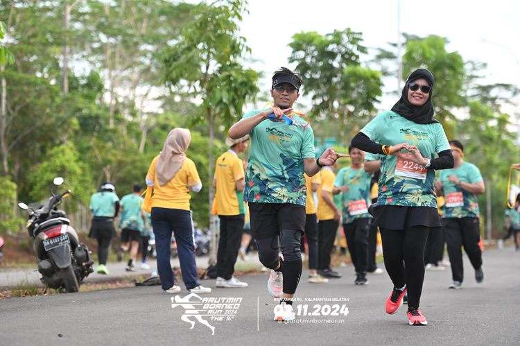Race photo from Arutmin Borneo Run 2024