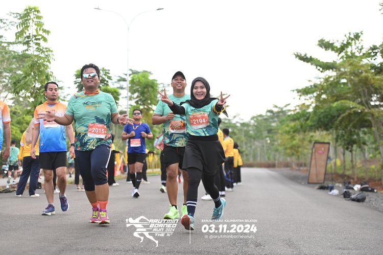 Race photo from Arutmin Borneo Run 2024