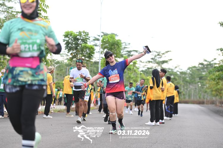 Race photo from Arutmin Borneo Run 2024