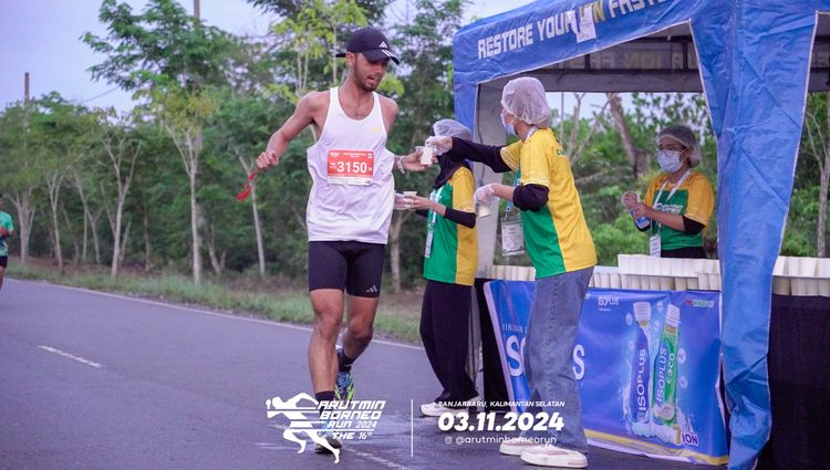 Race photo from Arutmin Borneo Run 2024