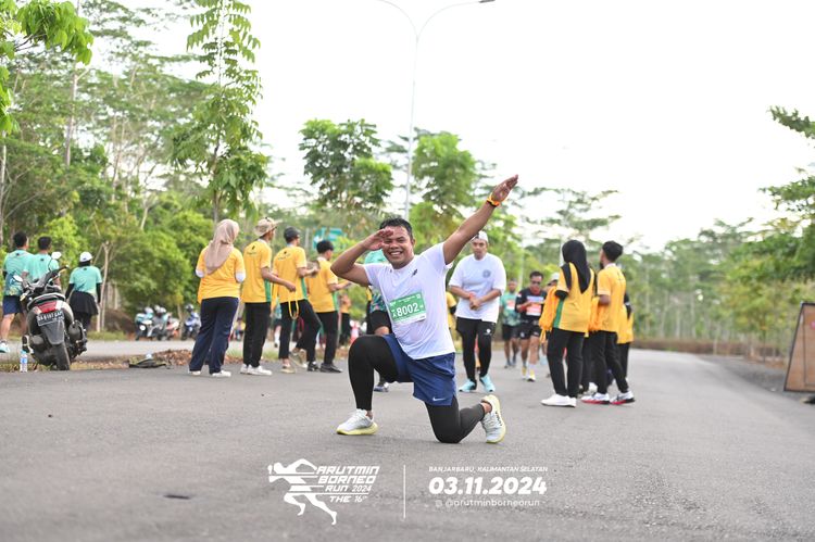 Race photo from Arutmin Borneo Run 2024