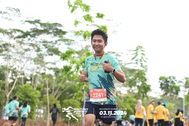 Race photo from Arutmin Borneo Run 2024