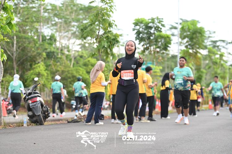 Race photo from Arutmin Borneo Run 2024
