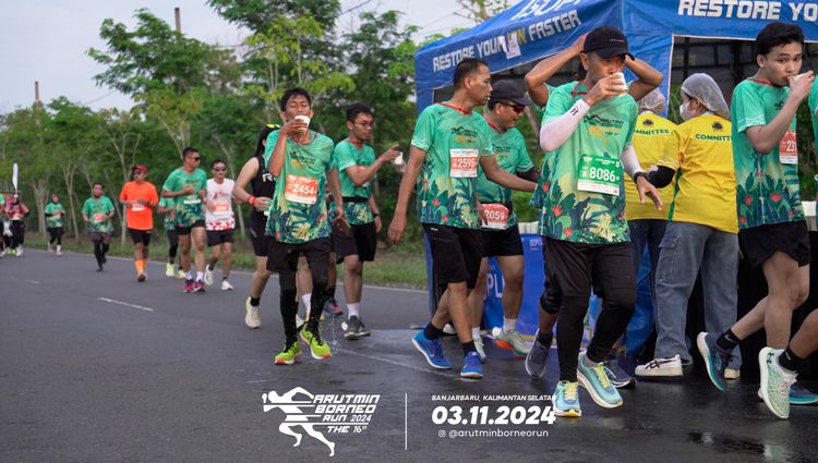 Race photo from Arutmin Borneo Run 2024