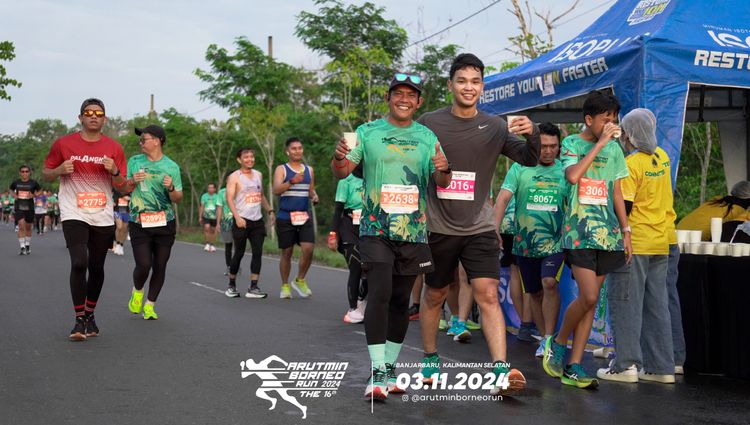 Race photo from Arutmin Borneo Run 2024