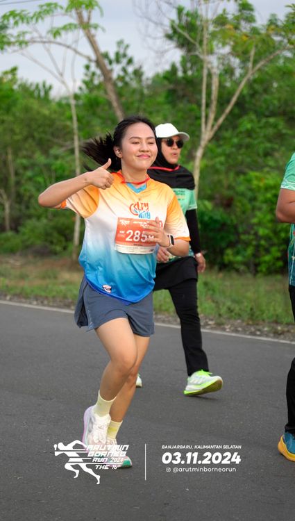 Race photo from Arutmin Borneo Run 2024