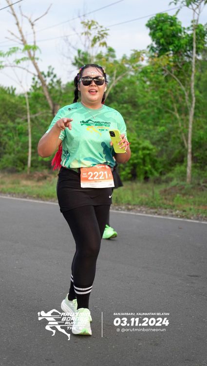 Race photo from Arutmin Borneo Run 2024
