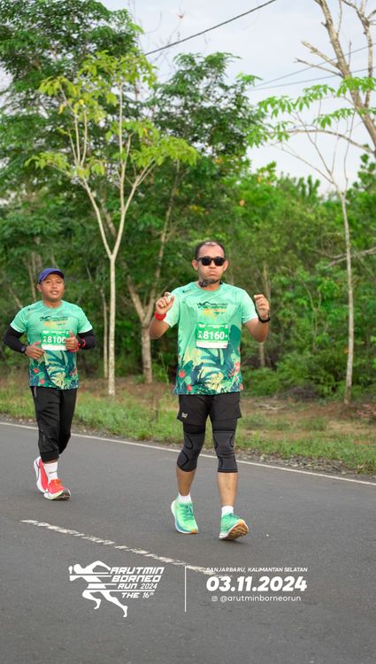 Race photo from Arutmin Borneo Run 2024
