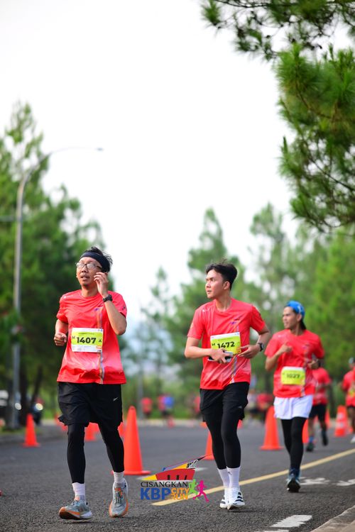 Race photo from CISANGKAN KBP CITY RUN 2025