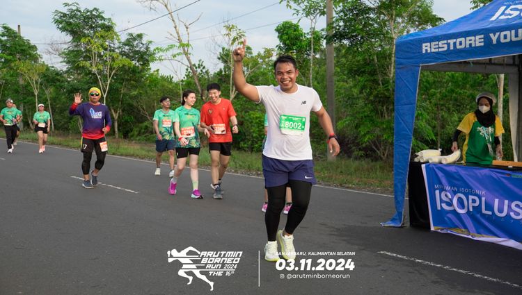 Race photo from Arutmin Borneo Run 2024