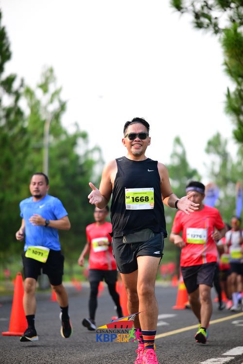 Race photo from CISANGKAN KBP CITY RUN 2025