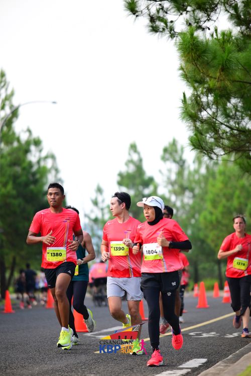 Race photo from CISANGKAN KBP CITY RUN 2025