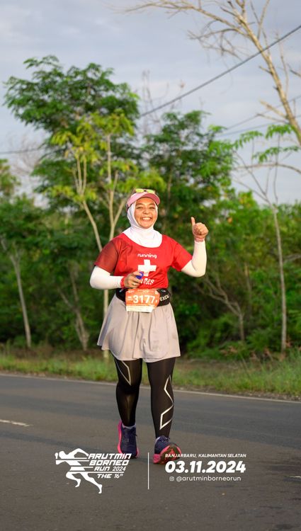 Race photo from Arutmin Borneo Run 2024