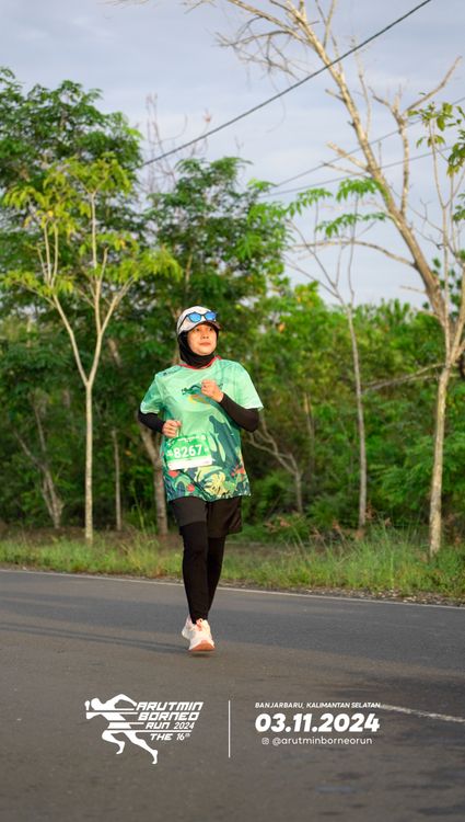 Race photo from Arutmin Borneo Run 2024