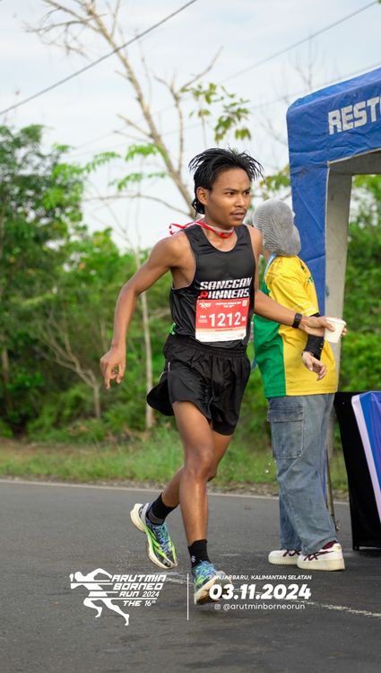 Race photo from Arutmin Borneo Run 2024