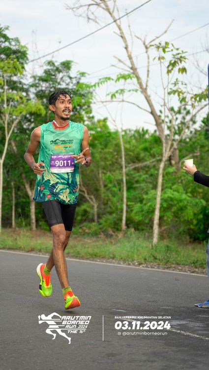 Race photo from Arutmin Borneo Run 2024