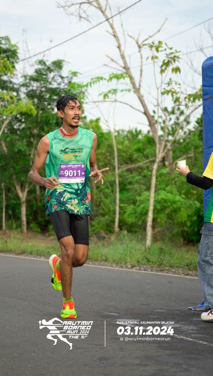 Race photo from Arutmin Borneo Run 2024