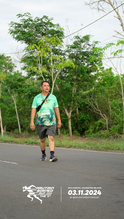Race photo from Arutmin Borneo Run 2024