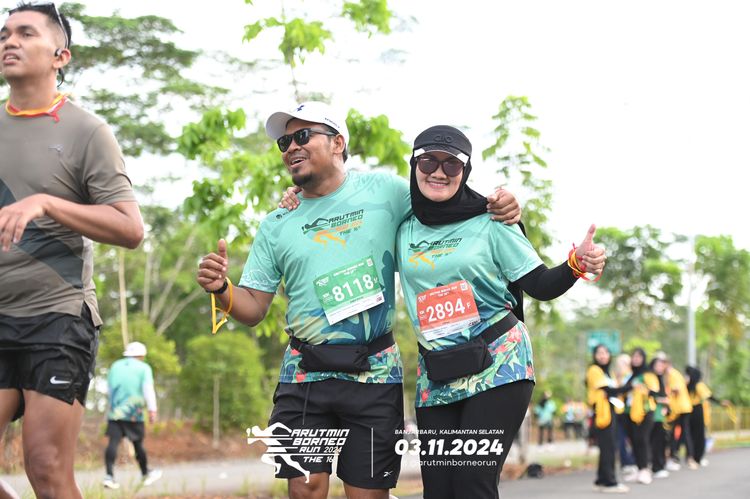 Race photo from Arutmin Borneo Run 2024