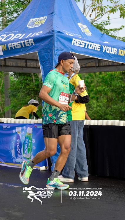 Race photo from Arutmin Borneo Run 2024