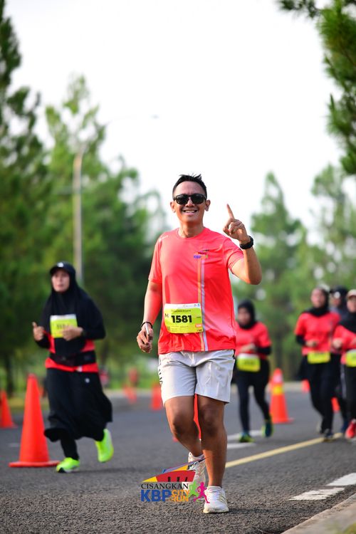 Race photo from CISANGKAN KBP CITY RUN 2025