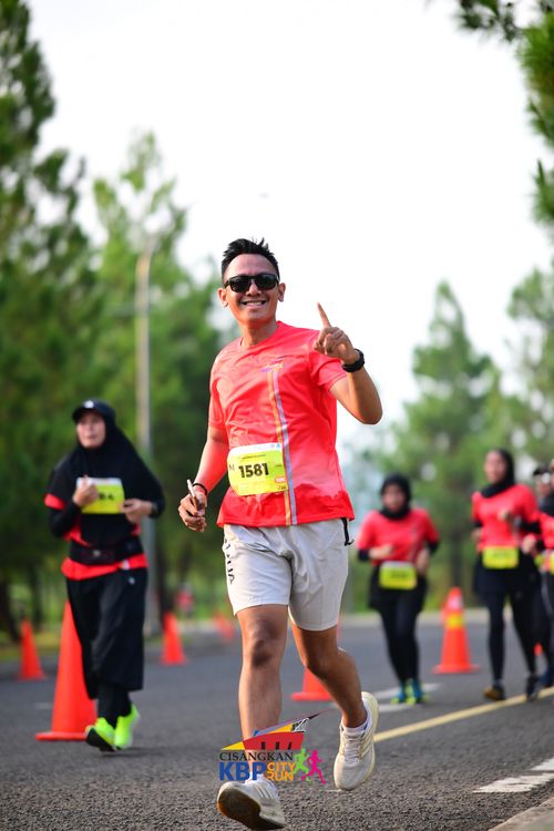 Race photo from CISANGKAN KBP CITY RUN 2025