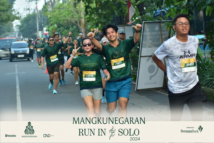 Race photo from Mangkunegaran Run 2024