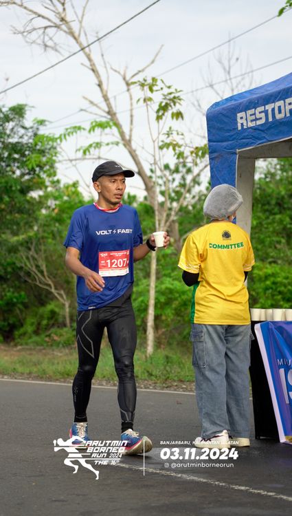 Race photo from Arutmin Borneo Run 2024