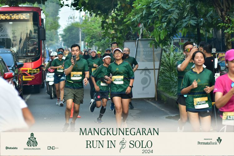 Race photo from Mangkunegaran Run 2024