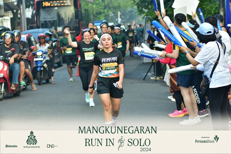 Race photo from Mangkunegaran Run 2024