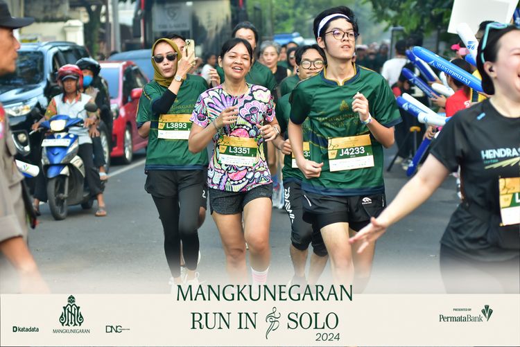 Race photo from Mangkunegaran Run 2024
