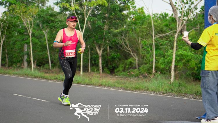 Race photo from Arutmin Borneo Run 2024