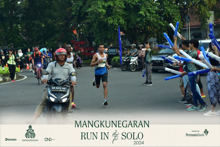 Race photo from Mangkunegaran Run 2024