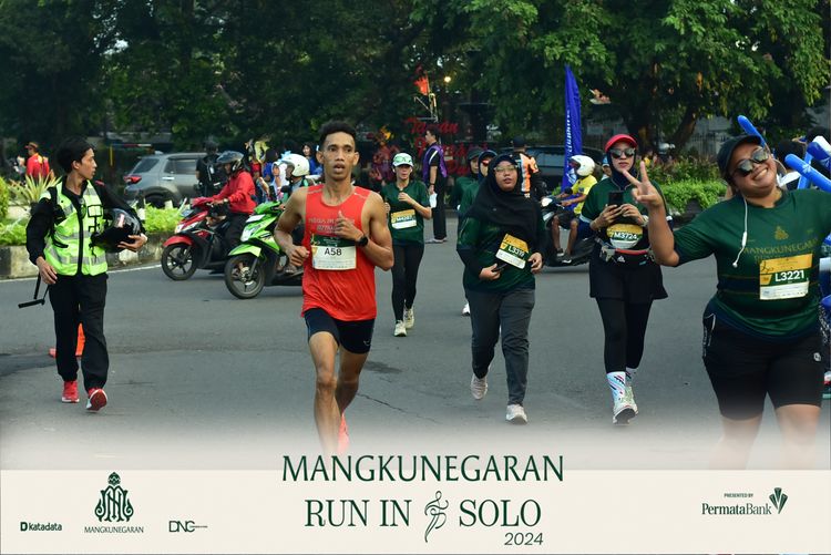 Race photo from Mangkunegaran Run 2024