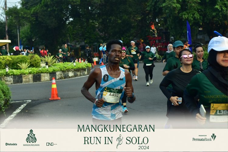 Race photo from Mangkunegaran Run 2024