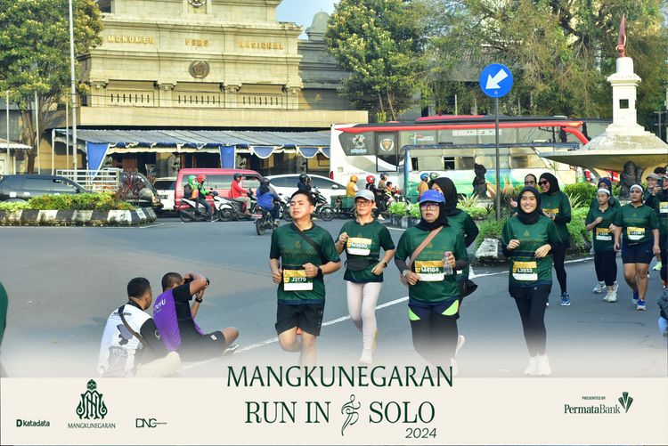 Race photo from Mangkunegaran Run 2024