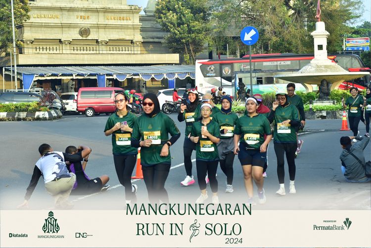 Race photo from Mangkunegaran Run 2024