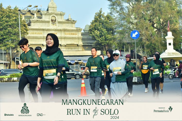 Race photo from Mangkunegaran Run 2024
