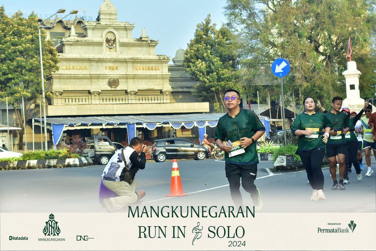 Race photo from Mangkunegaran Run 2024