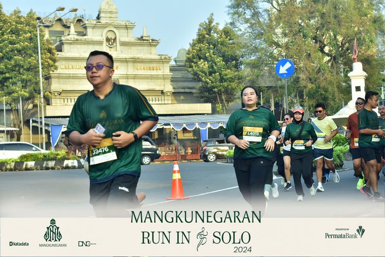 Race photo from Mangkunegaran Run 2024